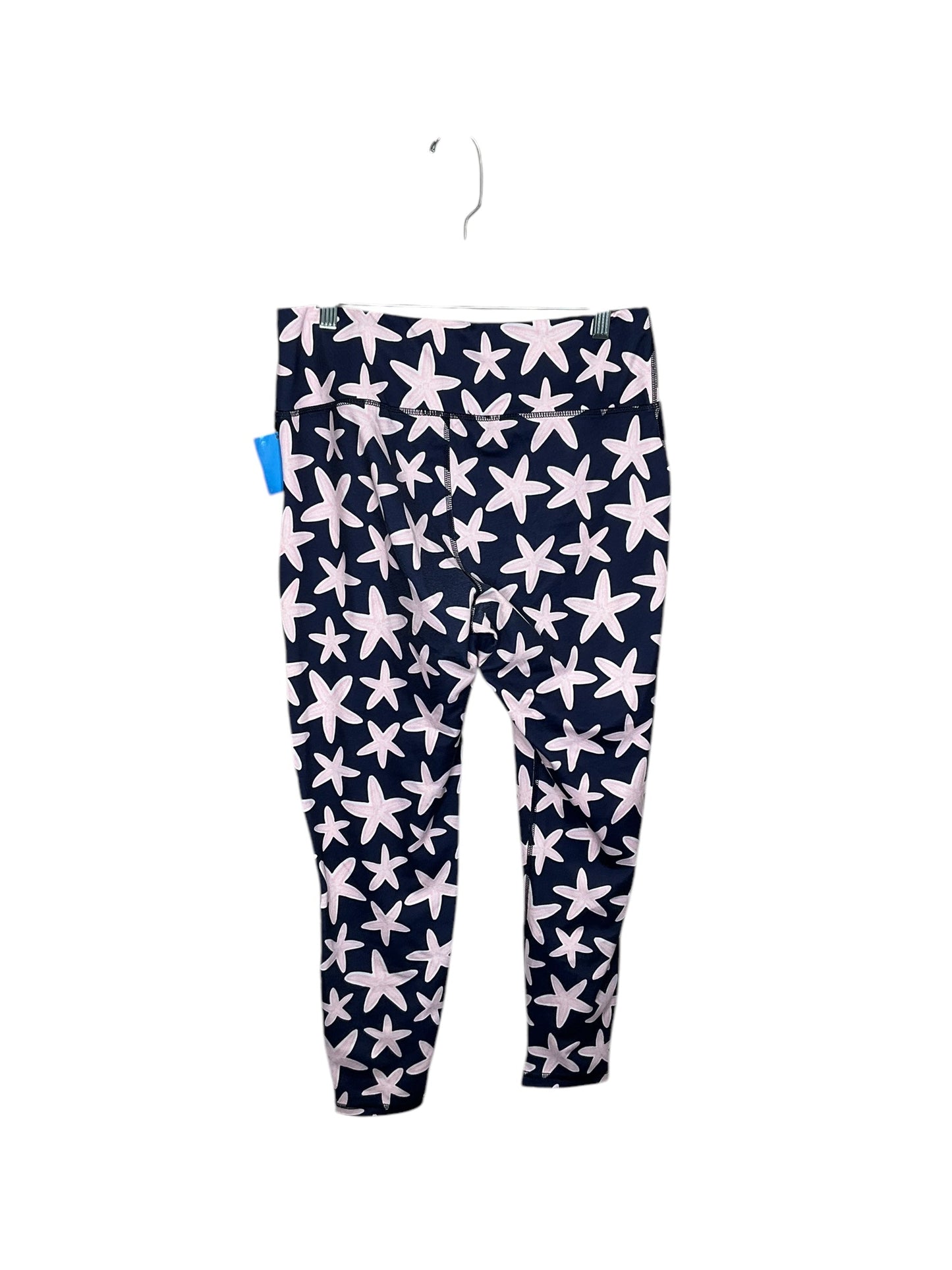 Athletic Leggings By Crown And Ivy In Blue & Pink, Size: L