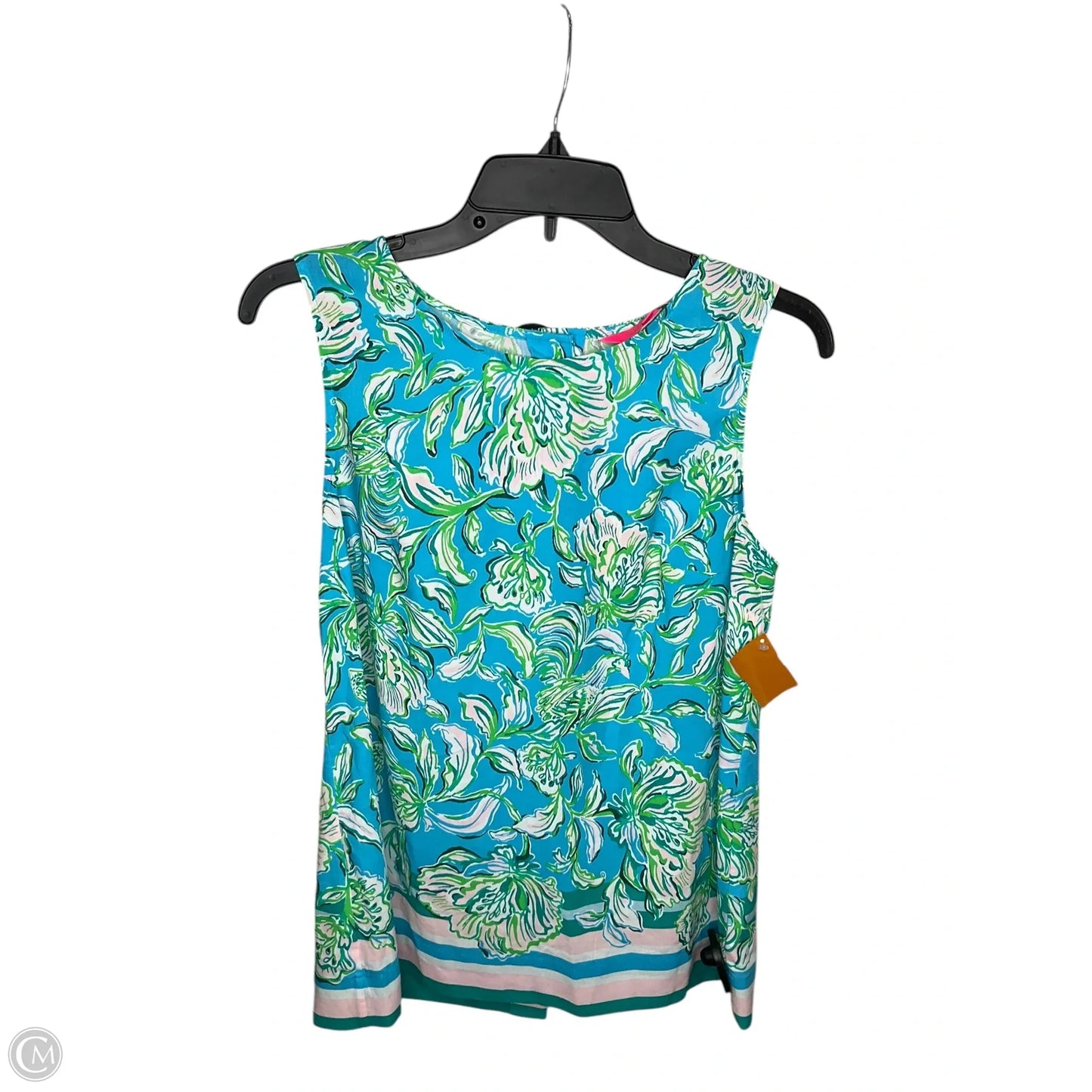 Tank Top Designer By Lilly Pulitzer In Blue & Green, Size: S