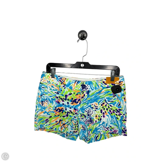 Shorts Designer By Lilly Pulitzer In Blue & Green, Size: 4