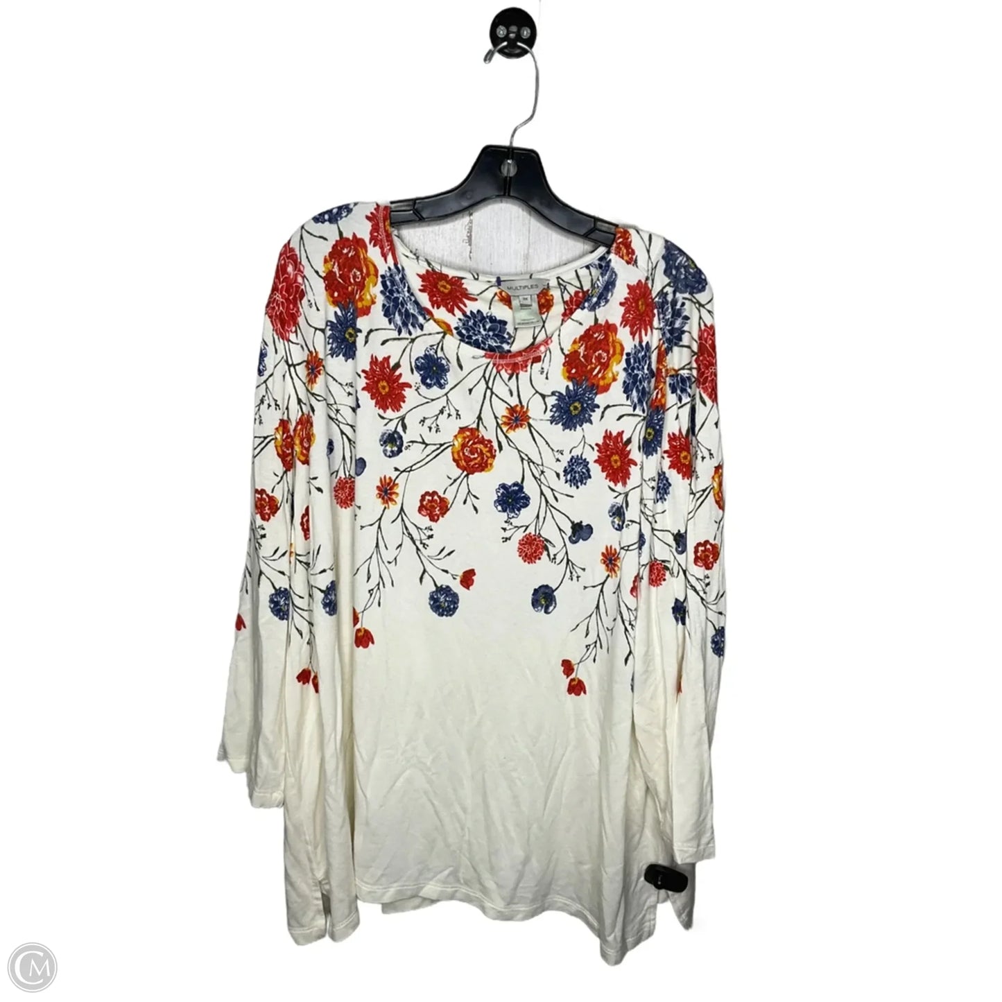 Top Long Sleeve By Multiples In Multi-colored, Size: 3x