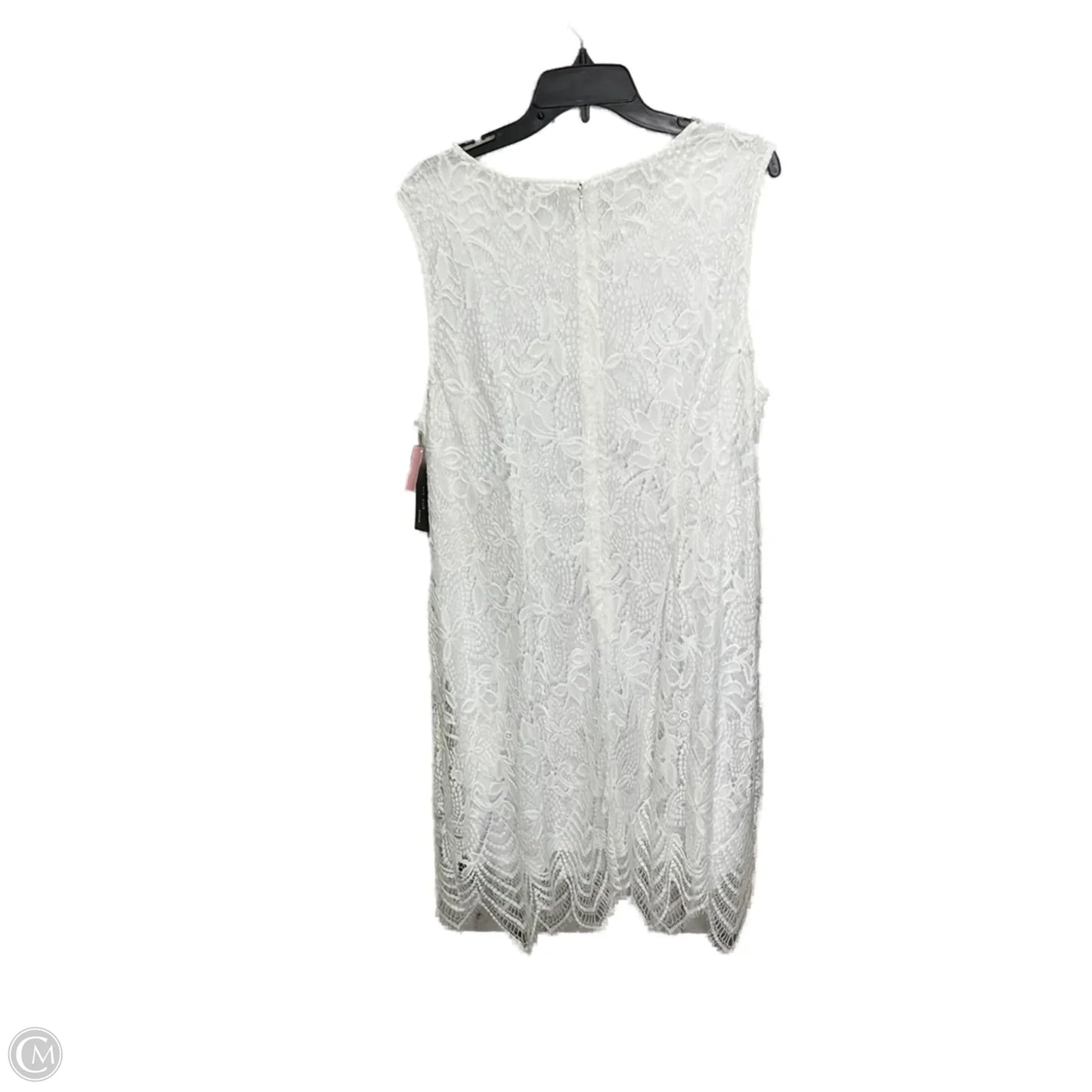 Dress Casual Midi By Sharagano In White, Size: 20