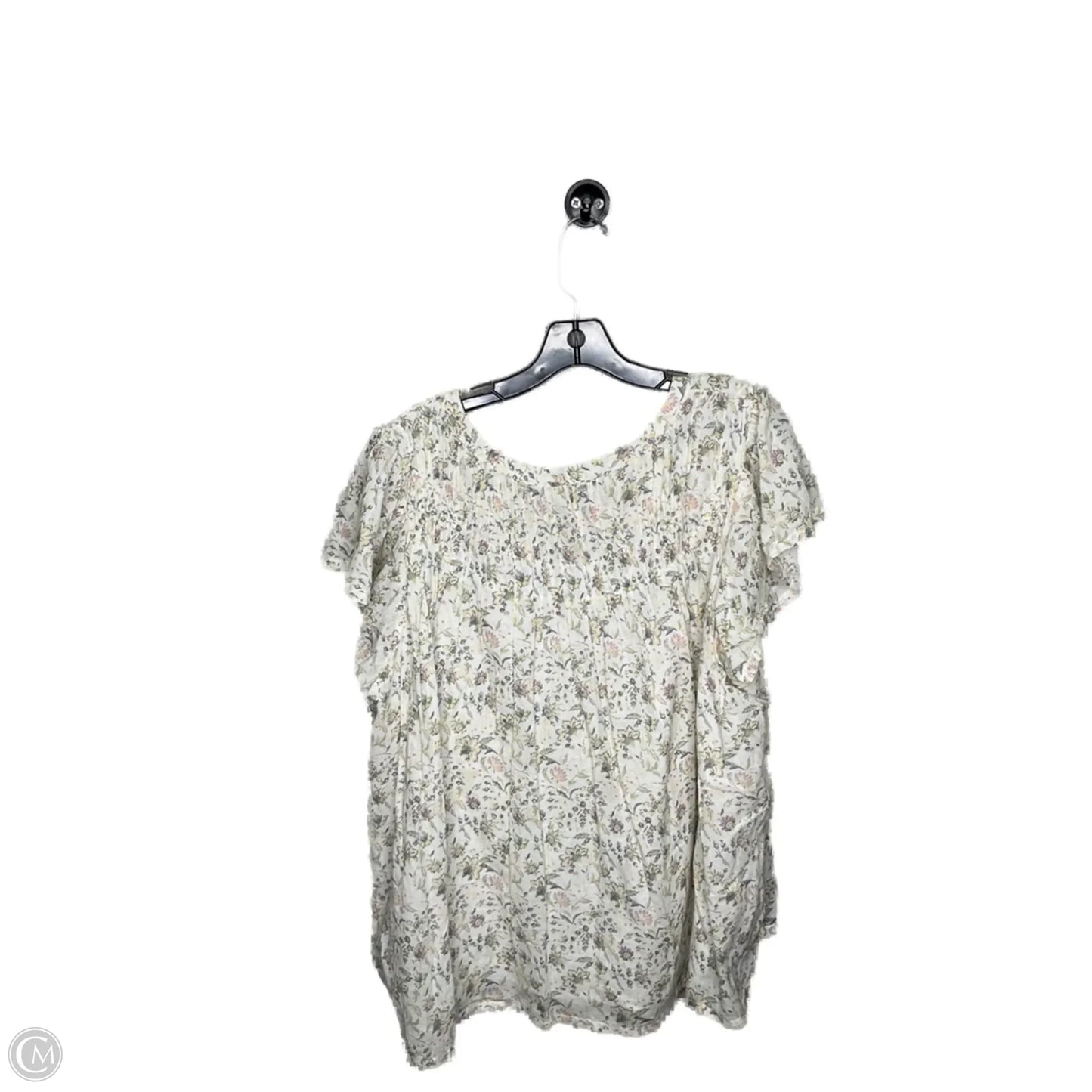 Top Sleeveless By Lucky Brand In Floral Print, Size: Xxl