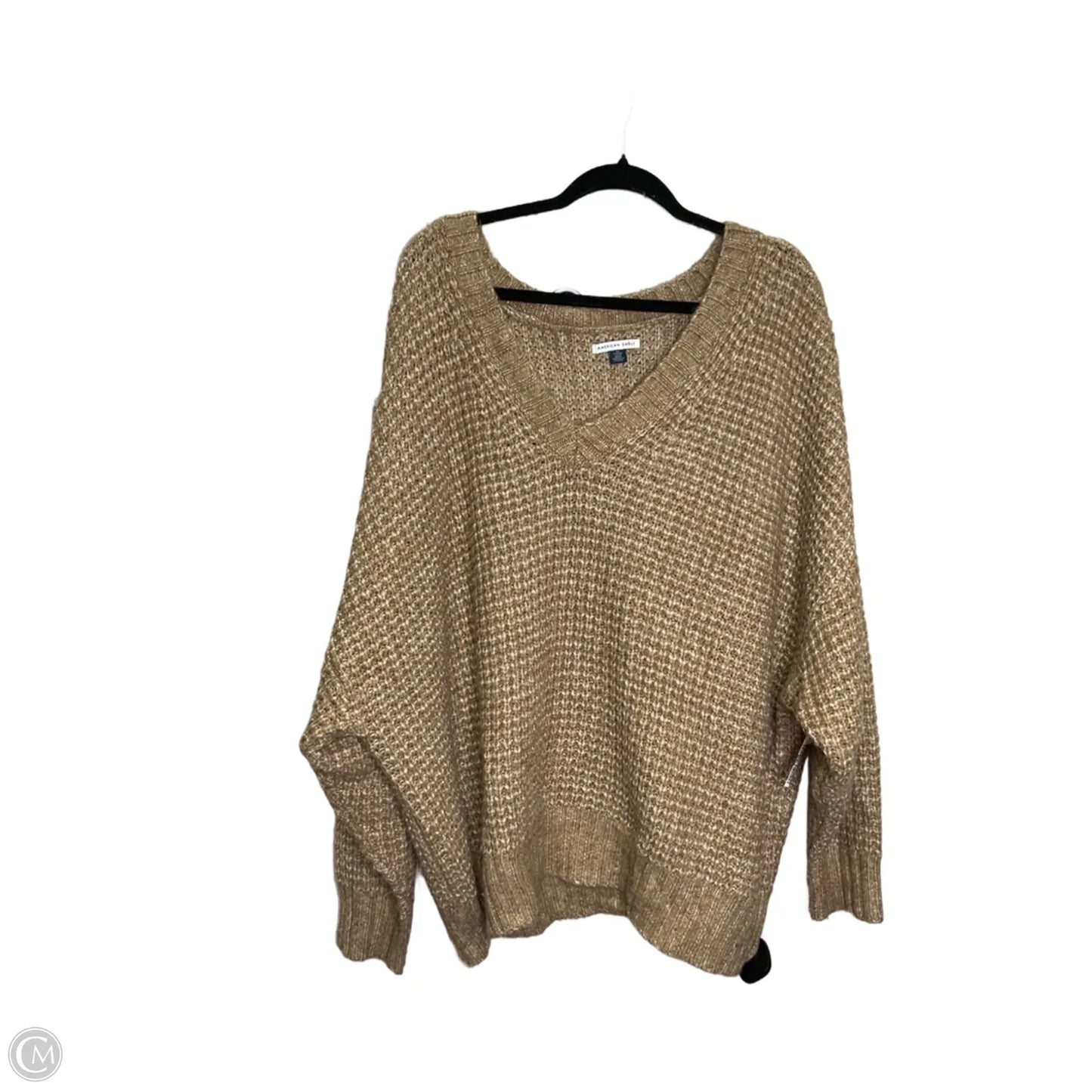 Sweater By American Eagle In Tan, Size: Xxl