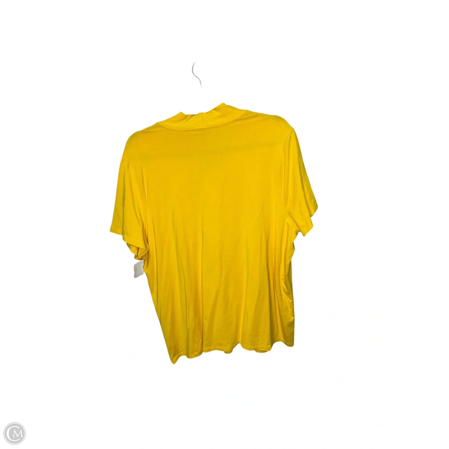 Top Short Sleeve By Talbots In Yellow, Size: 2x