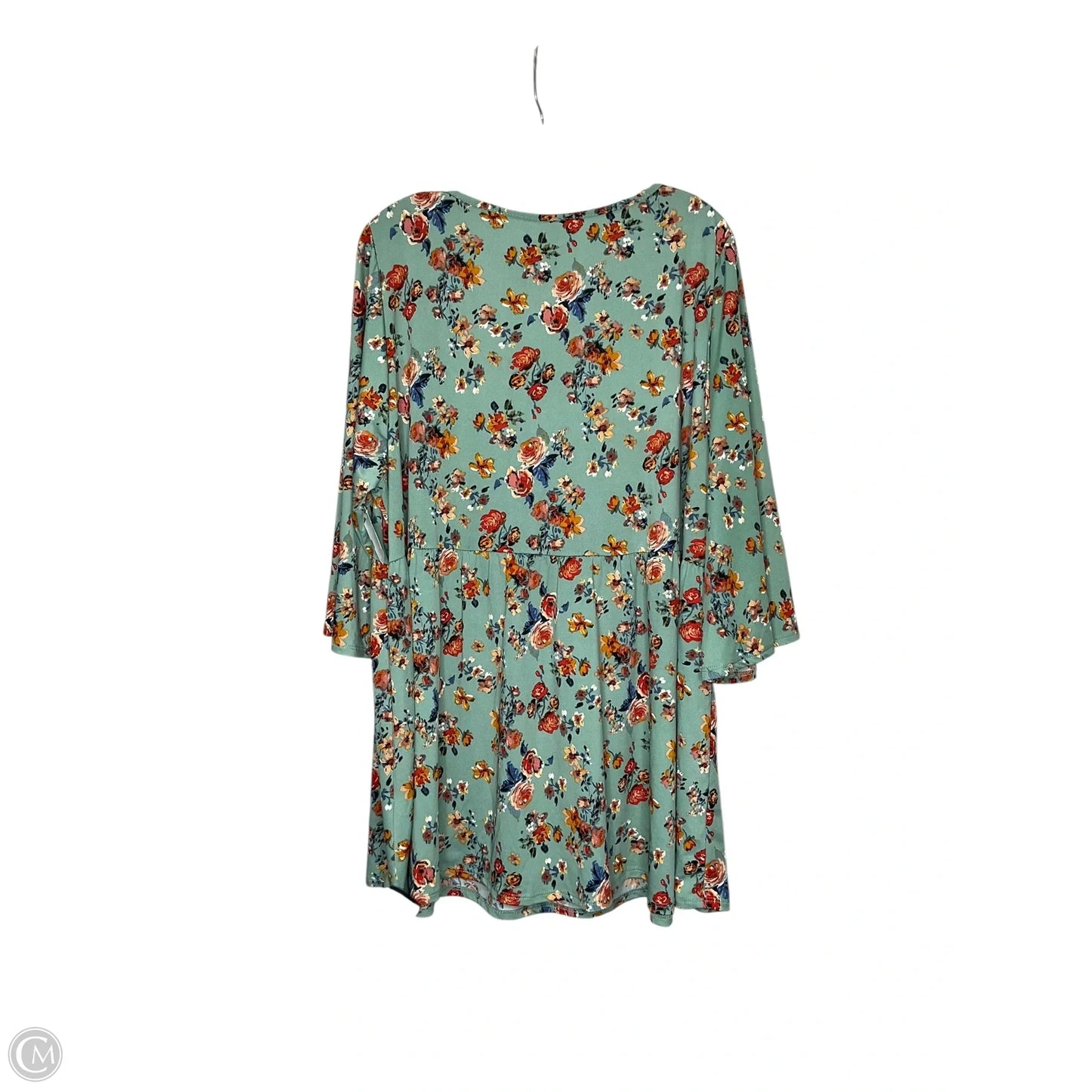 Blouse 3/4 Sleeve By Clothes Mentor In Floral Print, Size: 4x