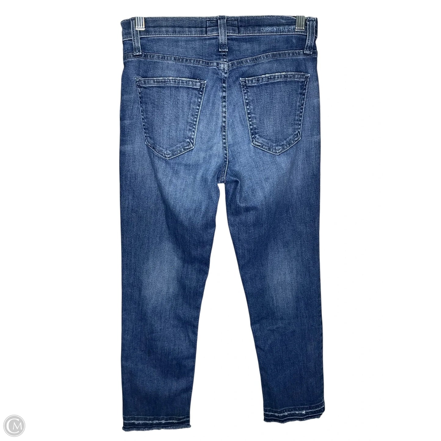 Jeans Straight By Current Elliott In Blue, Size: 0