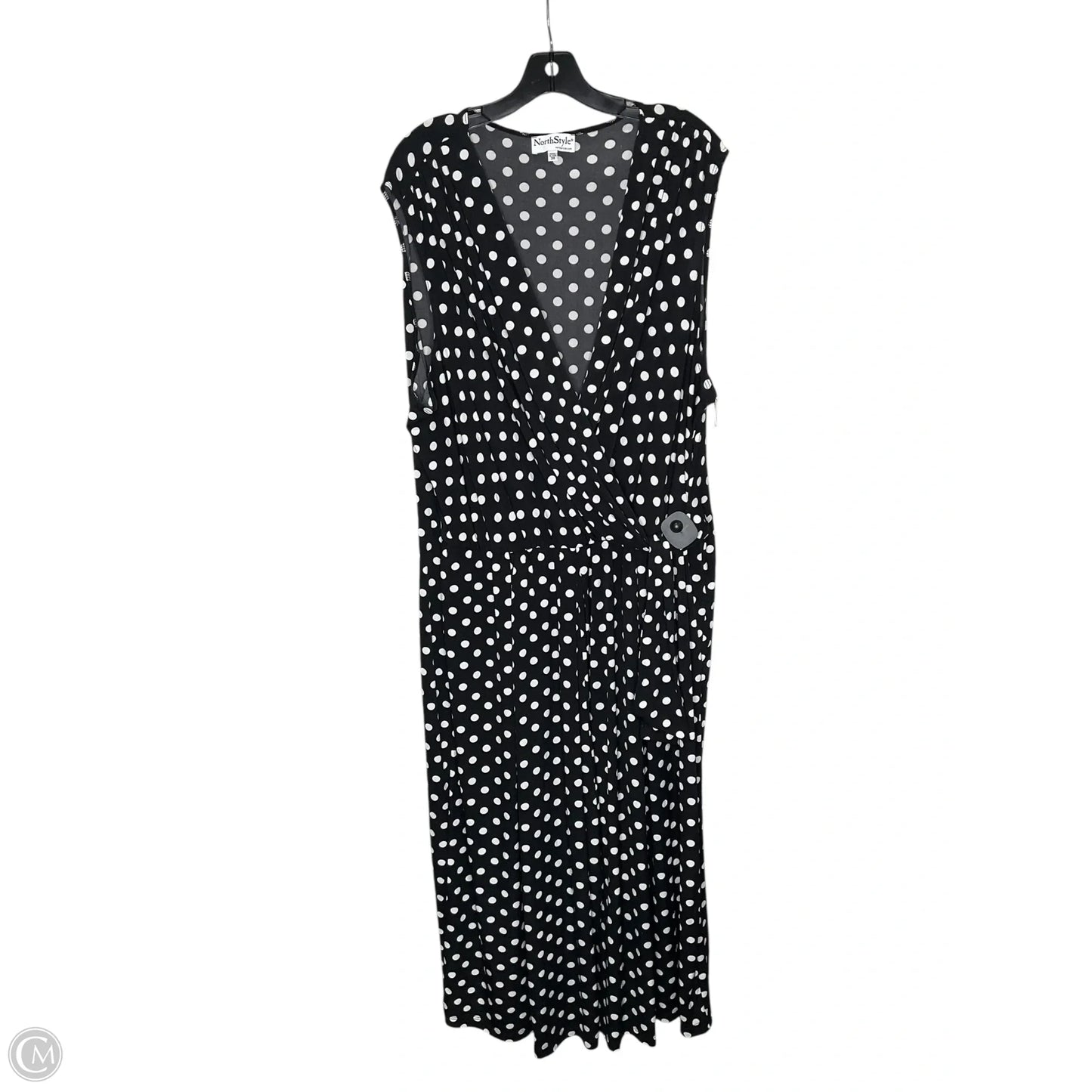 Jumpsuit By Clothes Mentor In Polkadot Pattern, Size: 3x