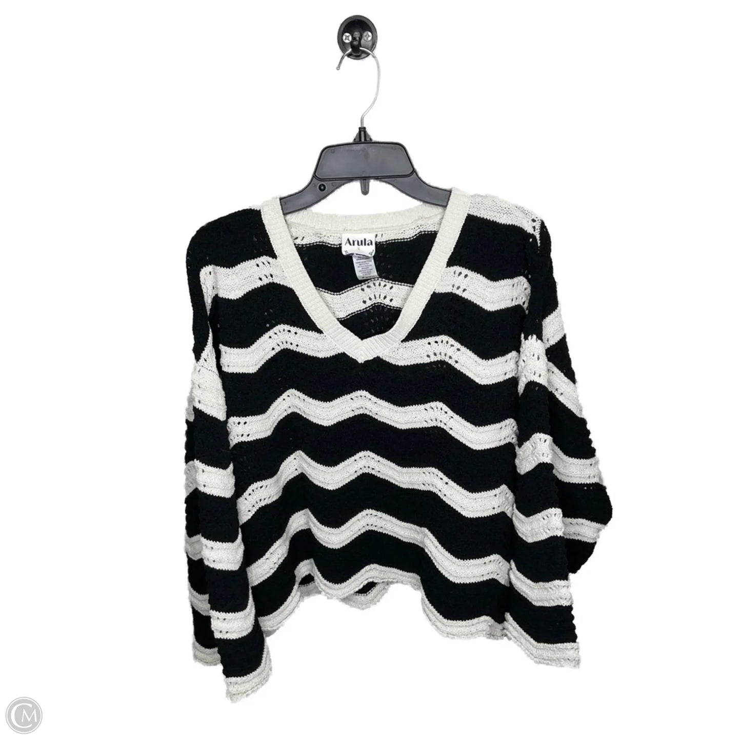Sweater By Altard State In Black & Cream, Size: L