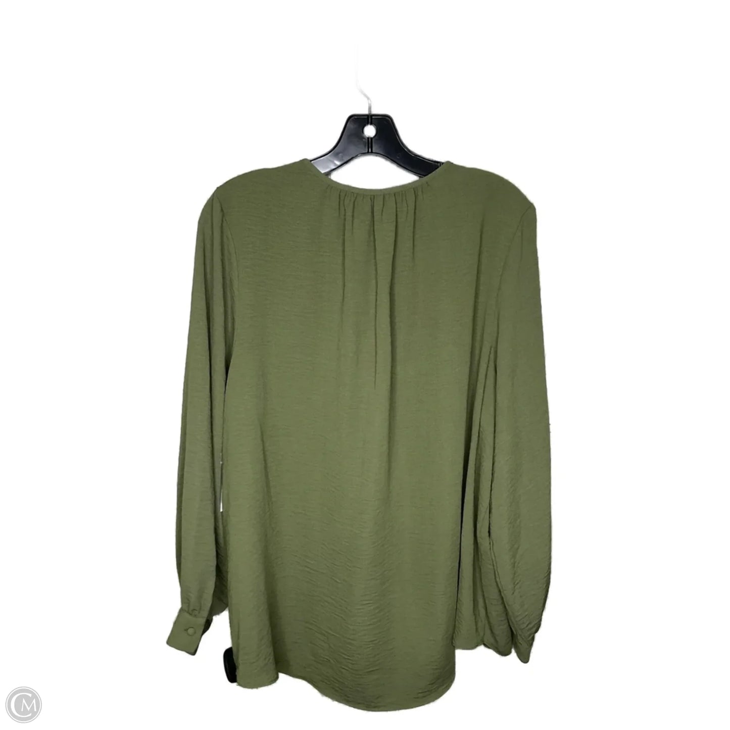 Top Long Sleeve By Nine West In Green, Size: 1x