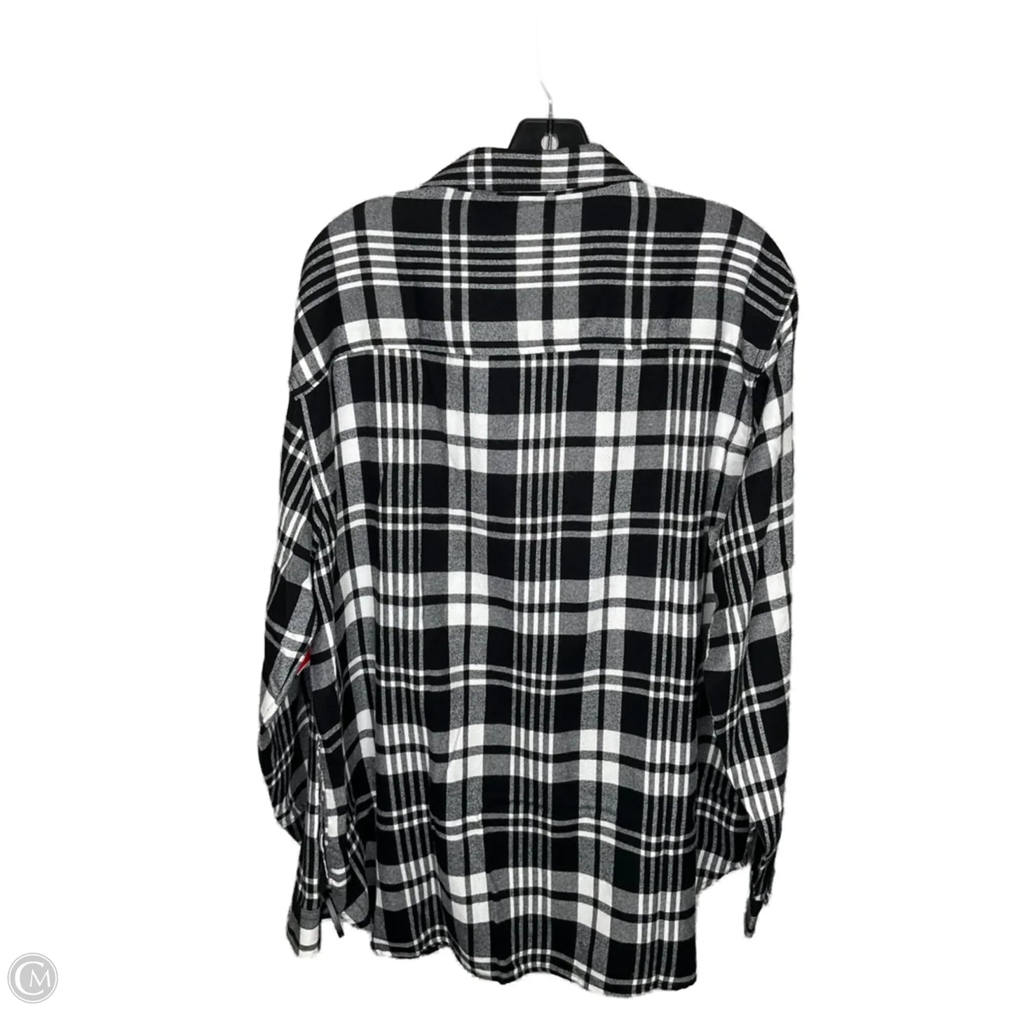 Top Long Sleeve By Jachs Girlfirend In Plaid Pattern, Size: 2x