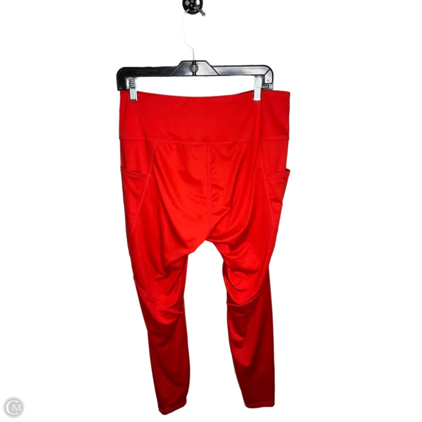 Athletic Leggings By Crown And Ivy In Orange, Size: 1x