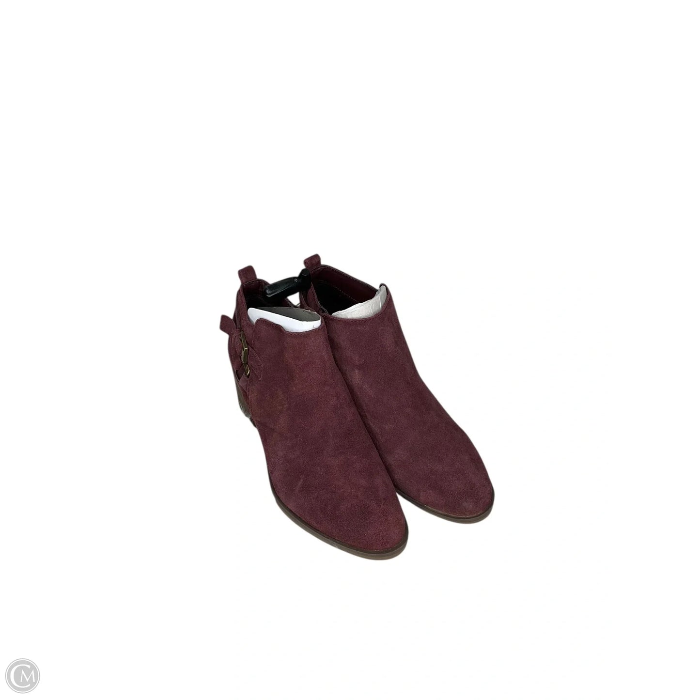 Boots Ankle Heels By Sonoma In Maroon, Size: 7