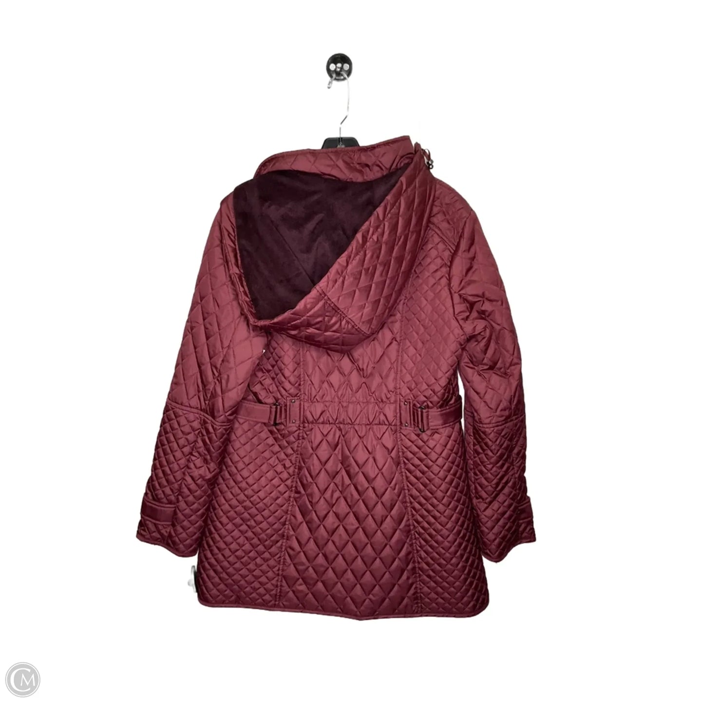 Jacket Puffer & Quilted By Liz Claiborne In Red, Size: S