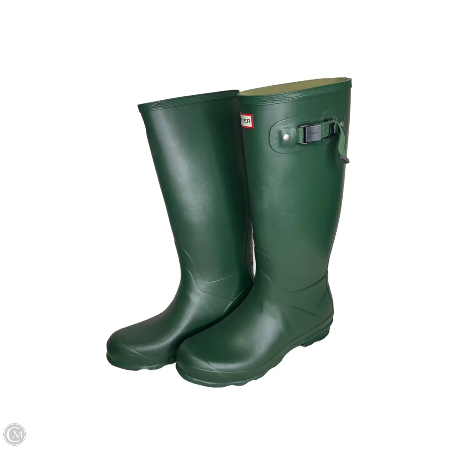 Boots Rain By Hunter In Green, Size: 11