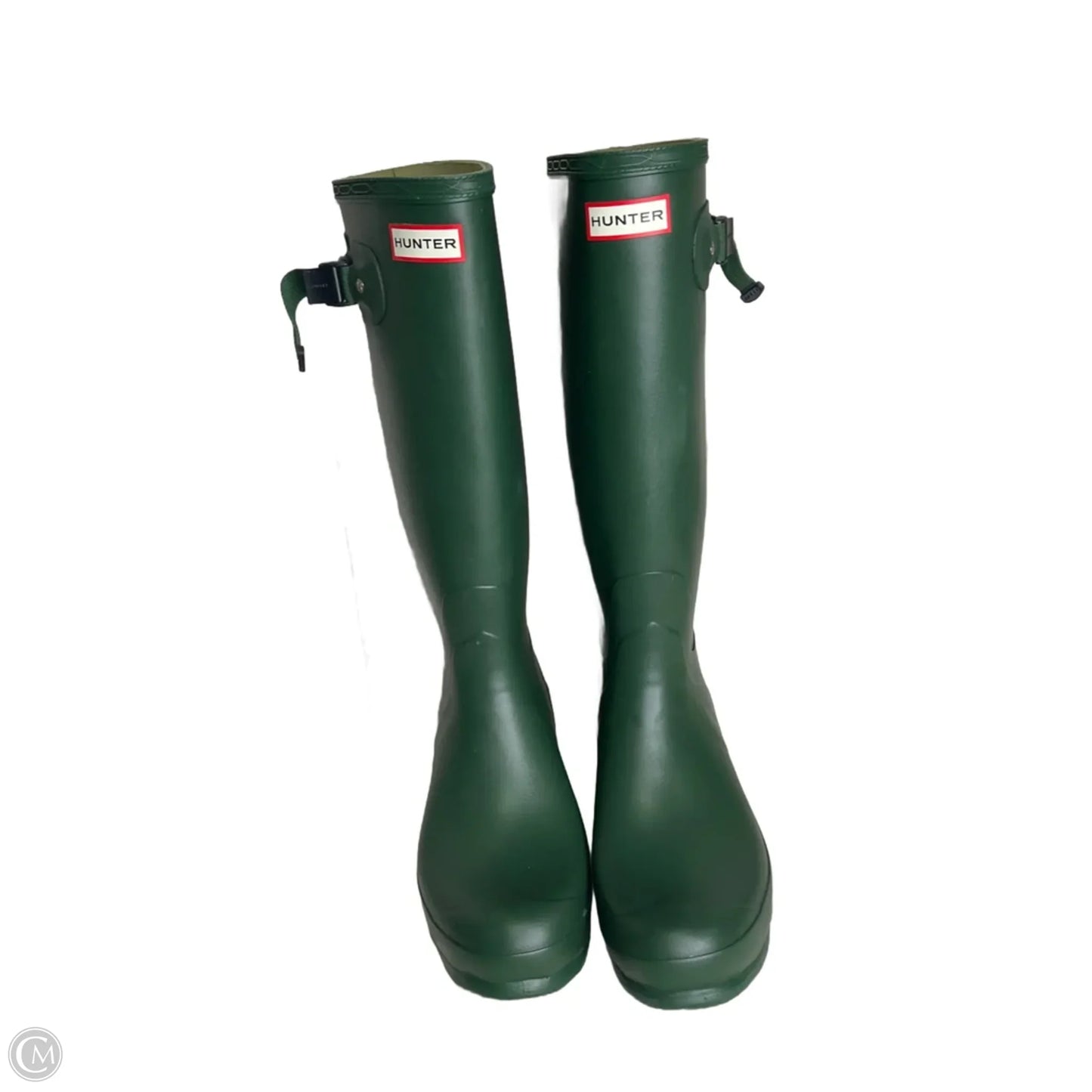 Boots Rain By Hunter In Green, Size: 11