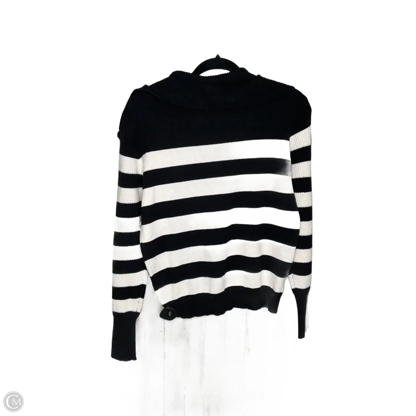 Sweater By Loft In Black & White, Size: S