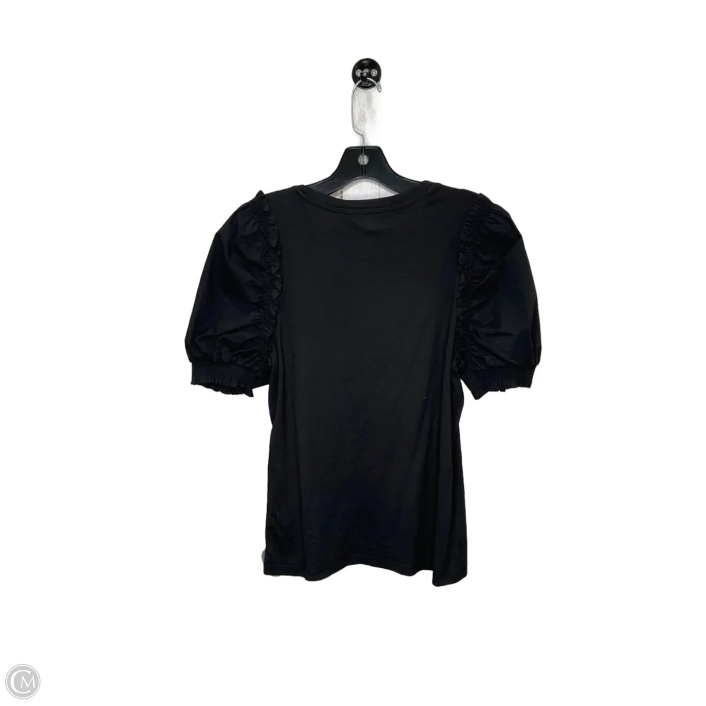 Top Short Sleeve By Dkny In Black, Size: S