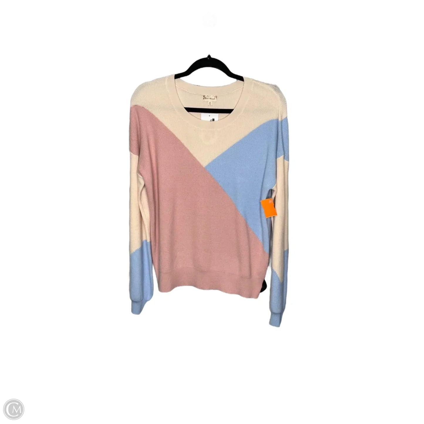 Top Long Sleeve By Hem & Thread In Blue & Pink, Size: M