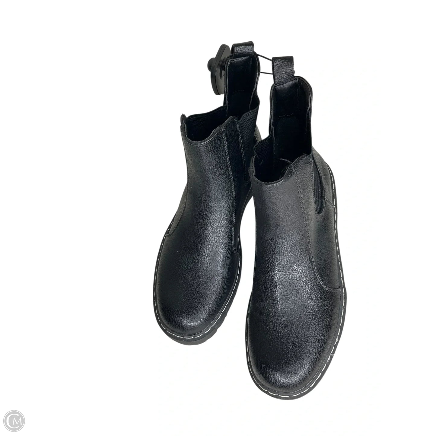 Boots Ankle Flats By Clothes Mentor In Black, Size: 8.5
