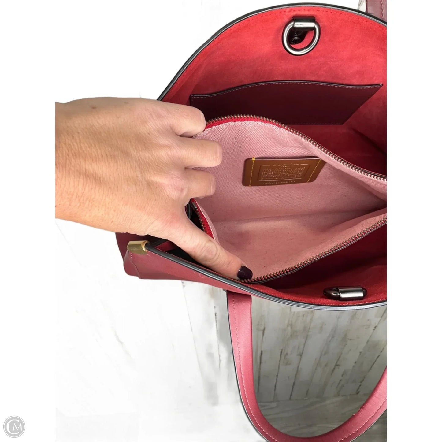 Handbag Designer By Coach, Size: Large