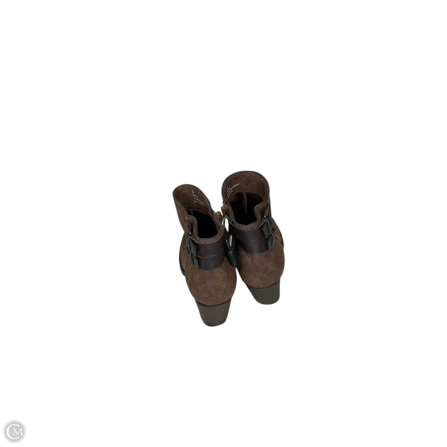 Boots Ankle Flats By Clothes Mentor In Brown, Size: 6