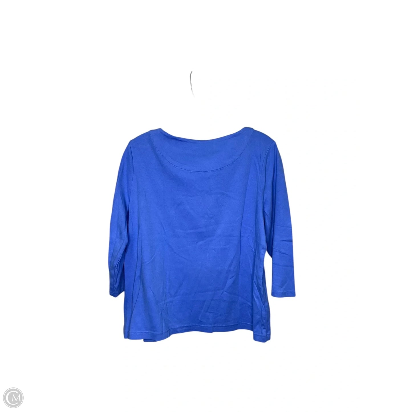 Top Long Sleeve By Croft And Barrow In Blue, Size: Lp