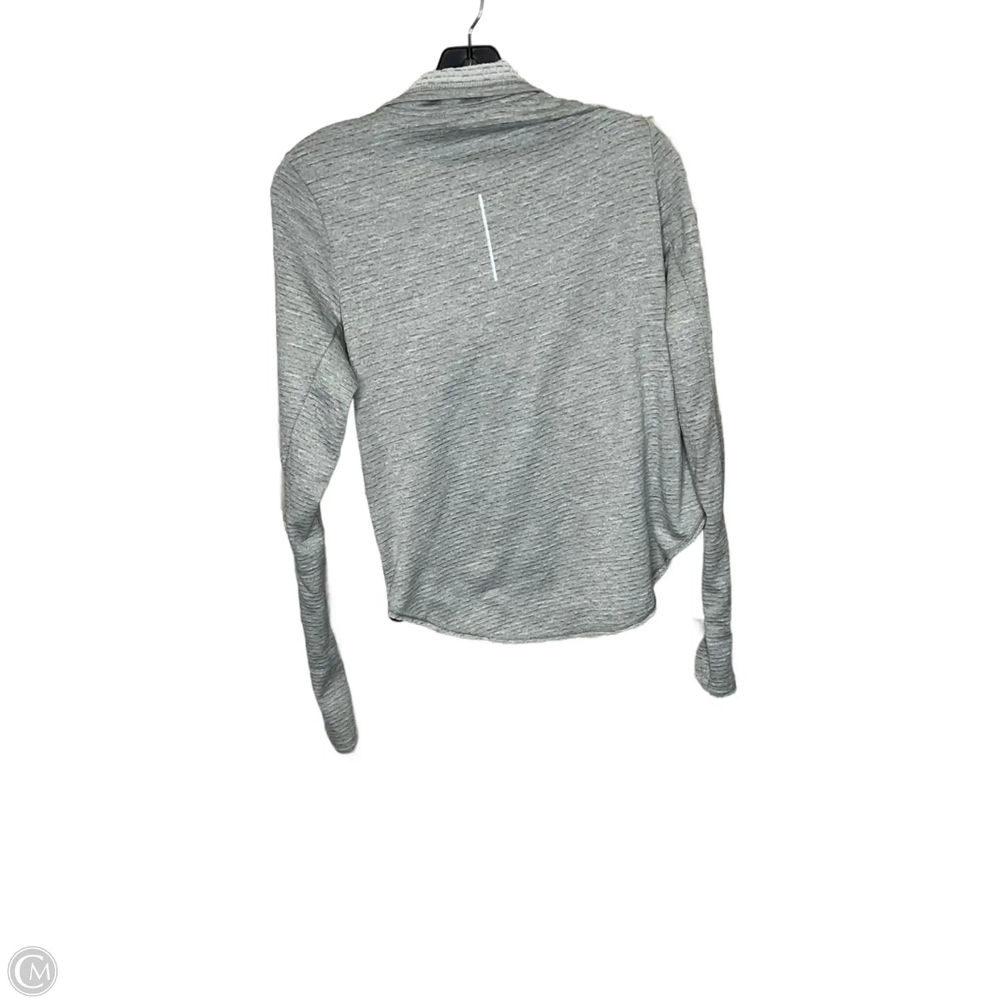 Athletic Sweatshirt Collar By Nike In Grey, Size: S