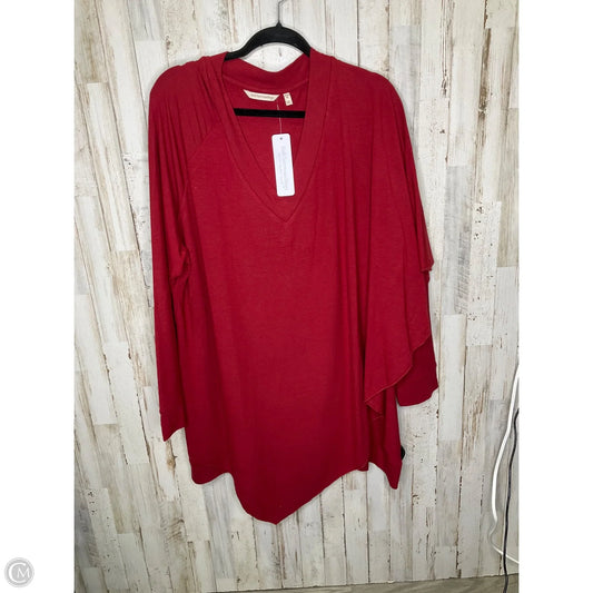 Top Long Sleeve By Soft Surroundings In Red, Size: 3x