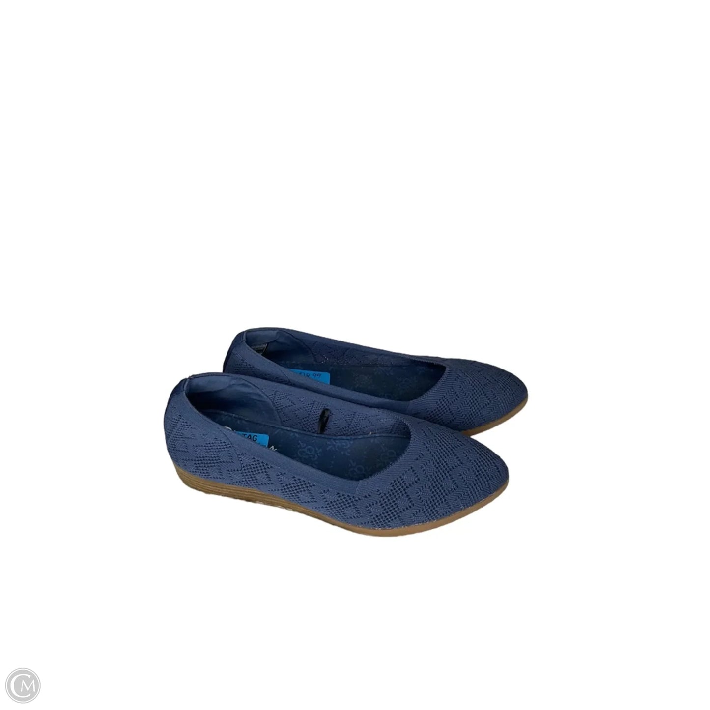 Shoes Heels Wedge By Skechers In Blue, Size: 9.5