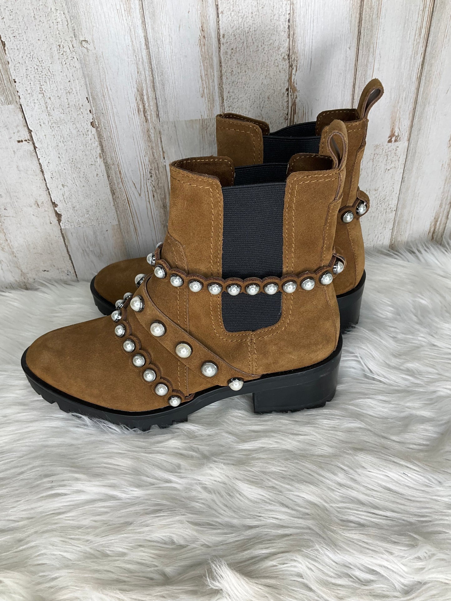 Boots Ankle Heels By Karl Lagerfeld Size: 7