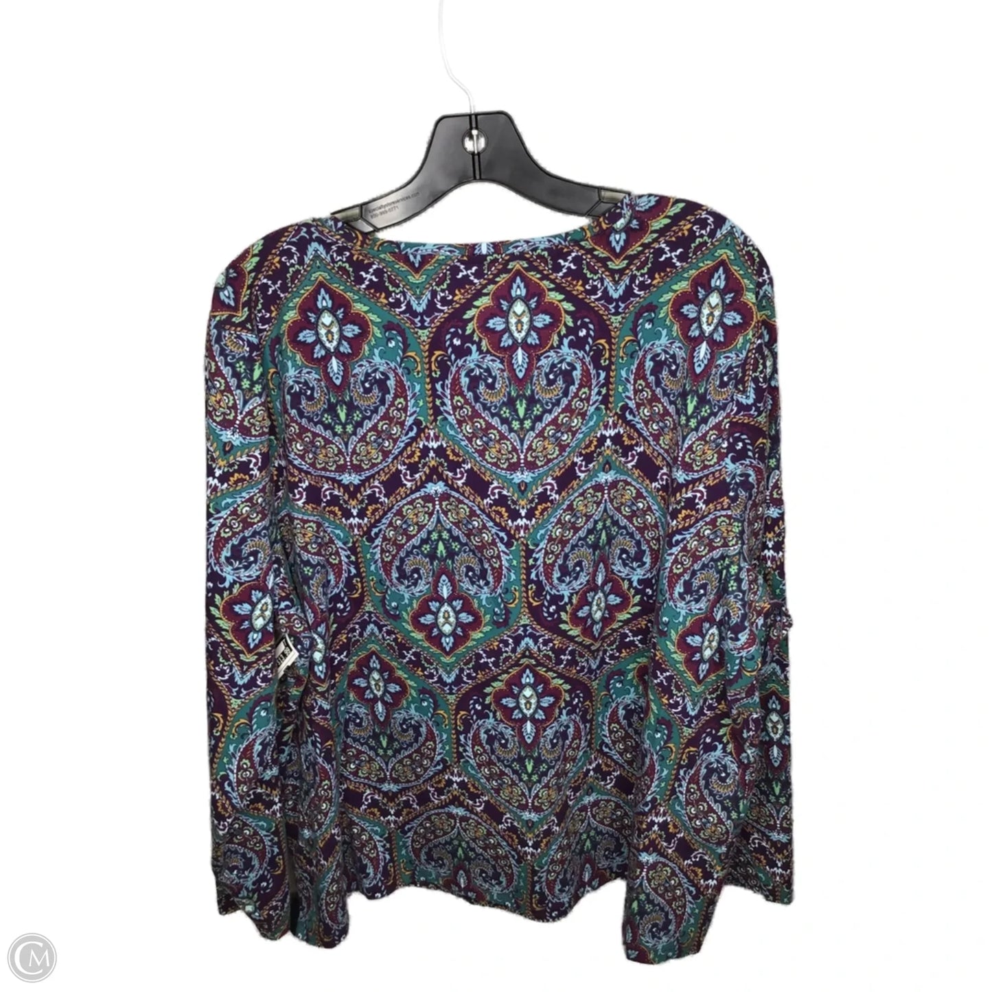 Top Long Sleeve By Talbots In Multi-colored, Size: 3x