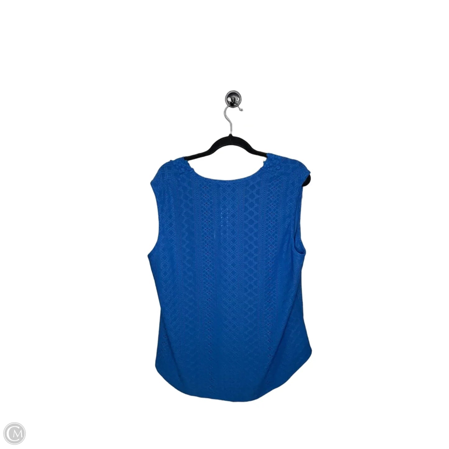 Top Sleeveless By Clothes Mentor In Blue, Size: Xxl