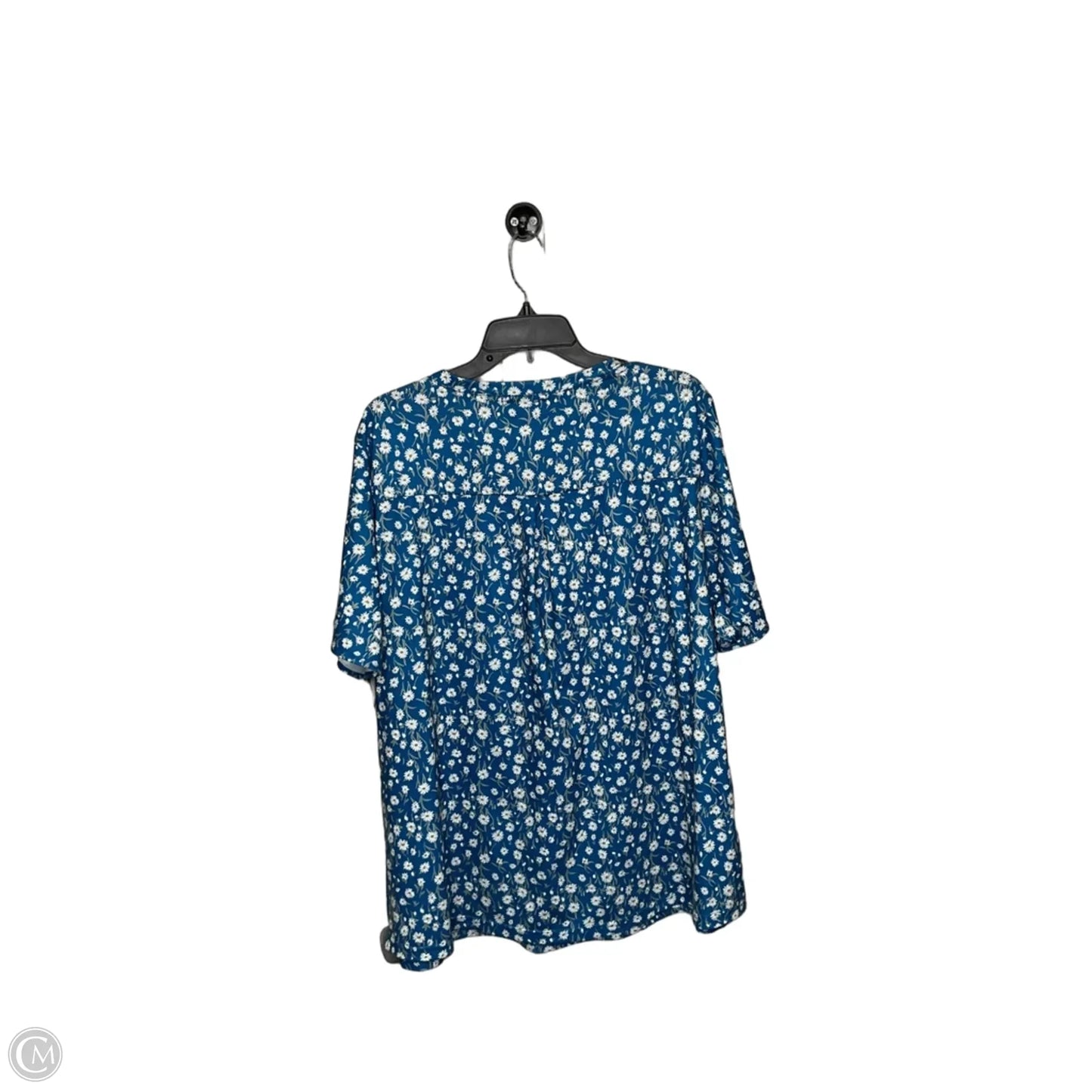 Top Short Sleeve By Clothes Mentor In Blue, Size: 2x