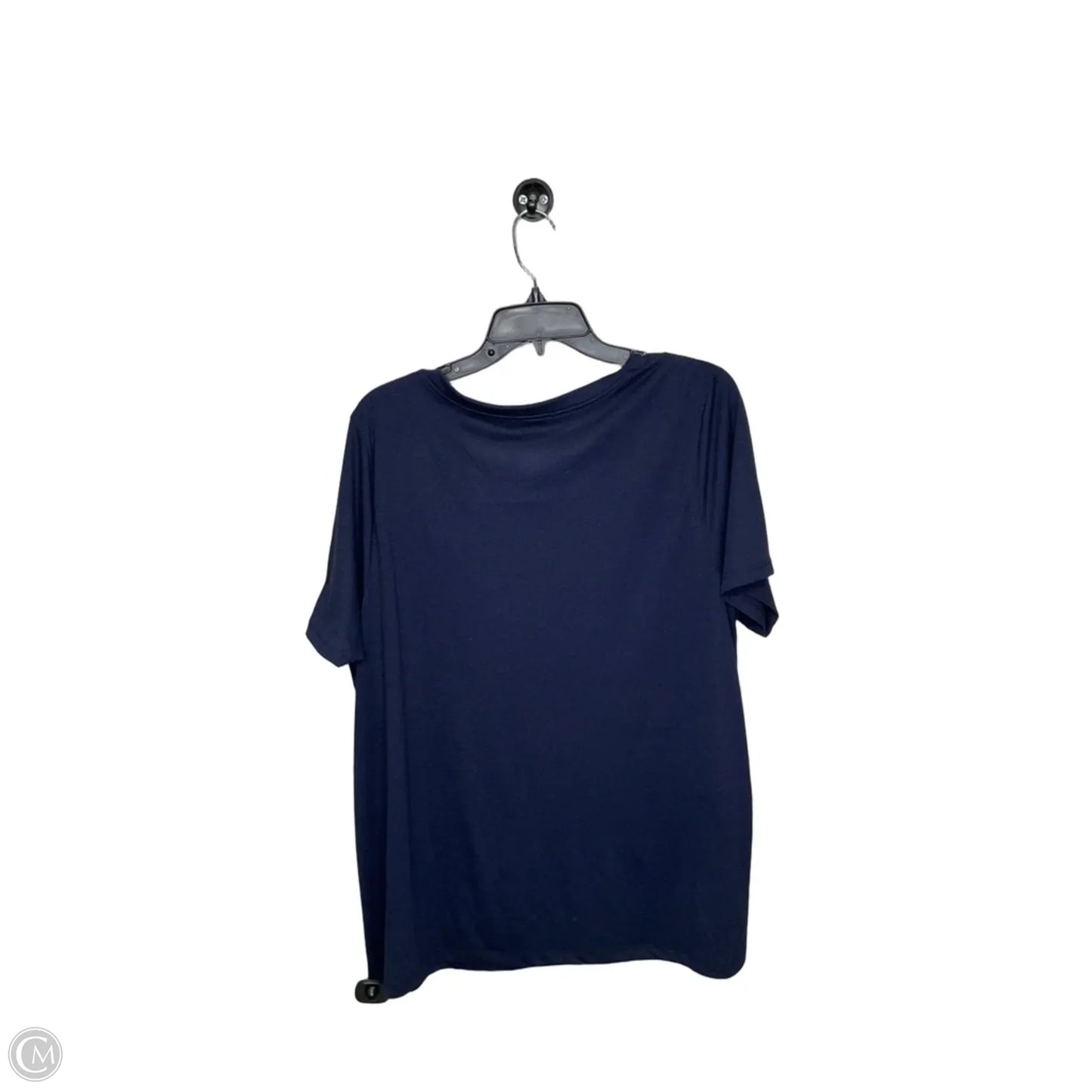 Top Short Sleeve Basic By Cato In Navy, Size: 1x