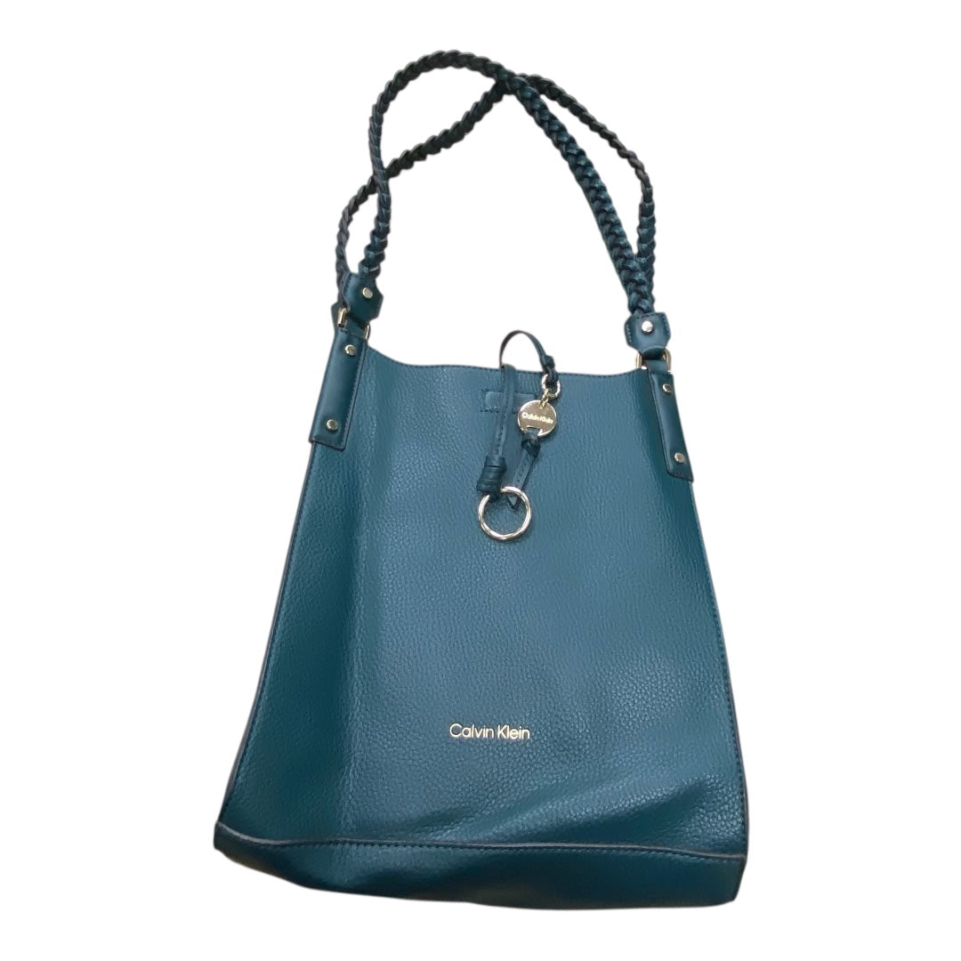 Handbag By Calvin Klein In Green, Size:Medium