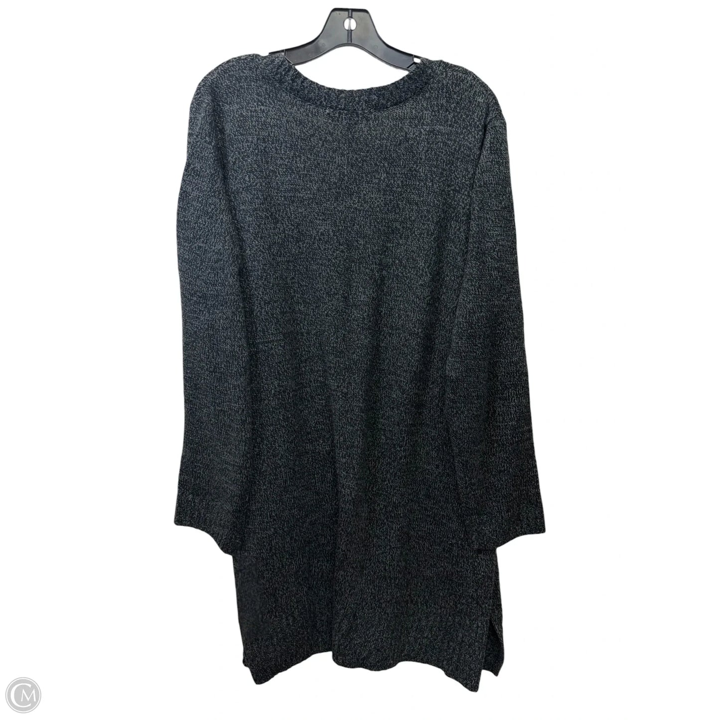 Sweater Cardigan By Karen Scott In Black & Green, Size: 2x
