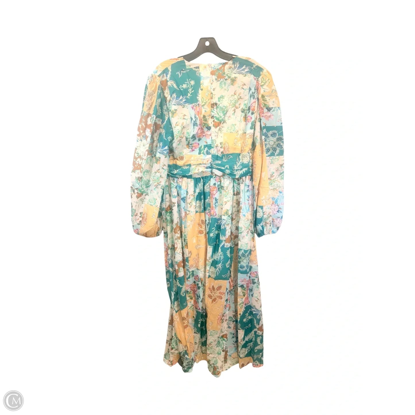 Dress Casual Maxi By In Green & Yellow, Size: Xl