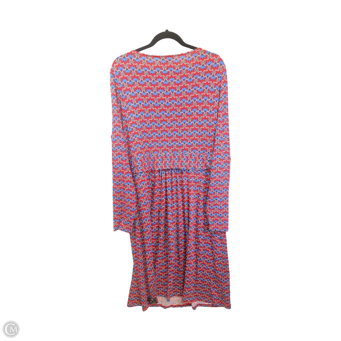 Dress Casual Midi By Boden In Blue & Red & White, Size: Xl