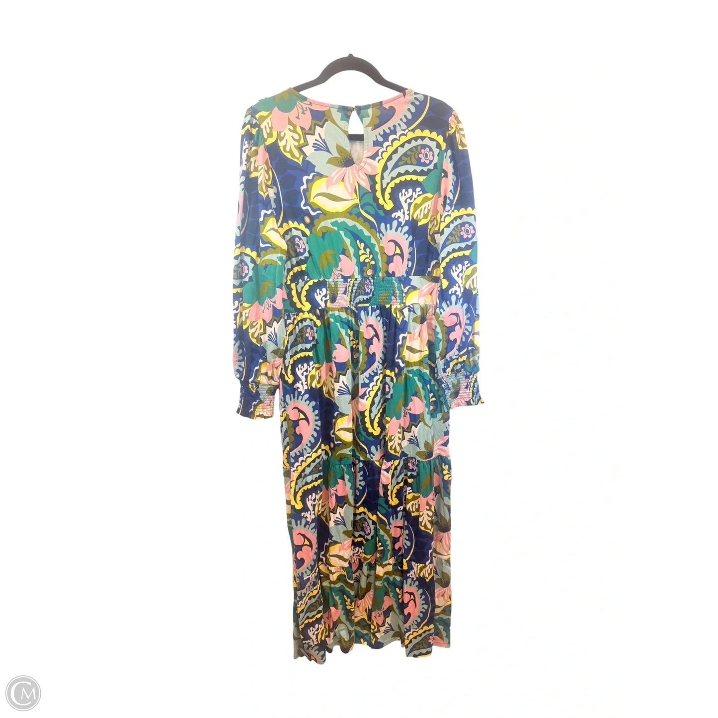 Dress Casual Maxi By Boden In Blue & Green, Size: L