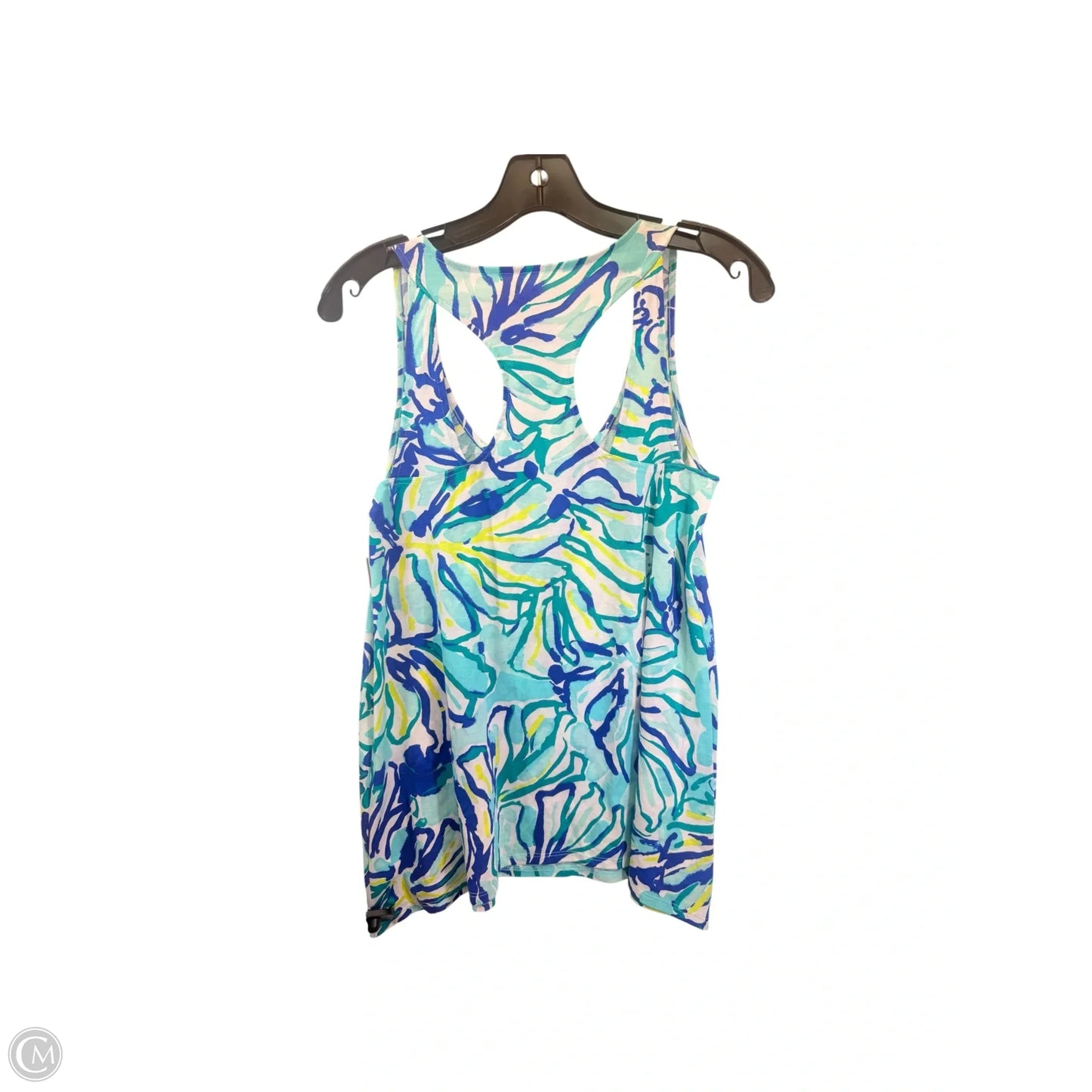 Top Sleeveless Designer By Lilly Pulitzer In Blue & Green, Size: Xs