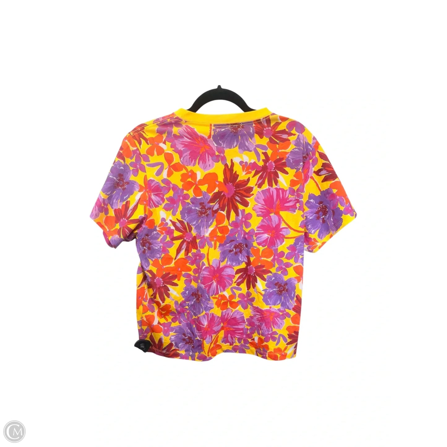 Top Short Sleeve By Tanya Taylor In Floral Print, Size: L