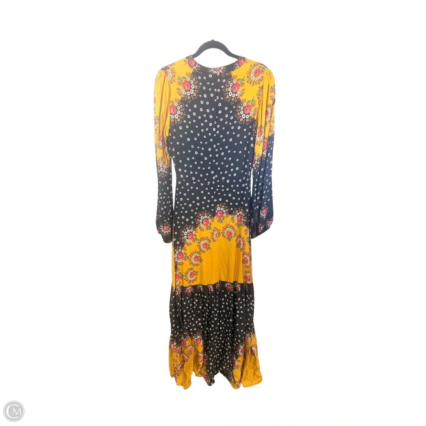 Dress Casual Maxi By Farm Rio In Black & Orange, Size: S