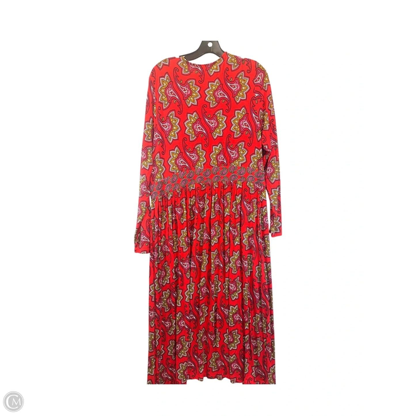 Dress Casual Maxi By Boden In Green & Red, Size: Xl