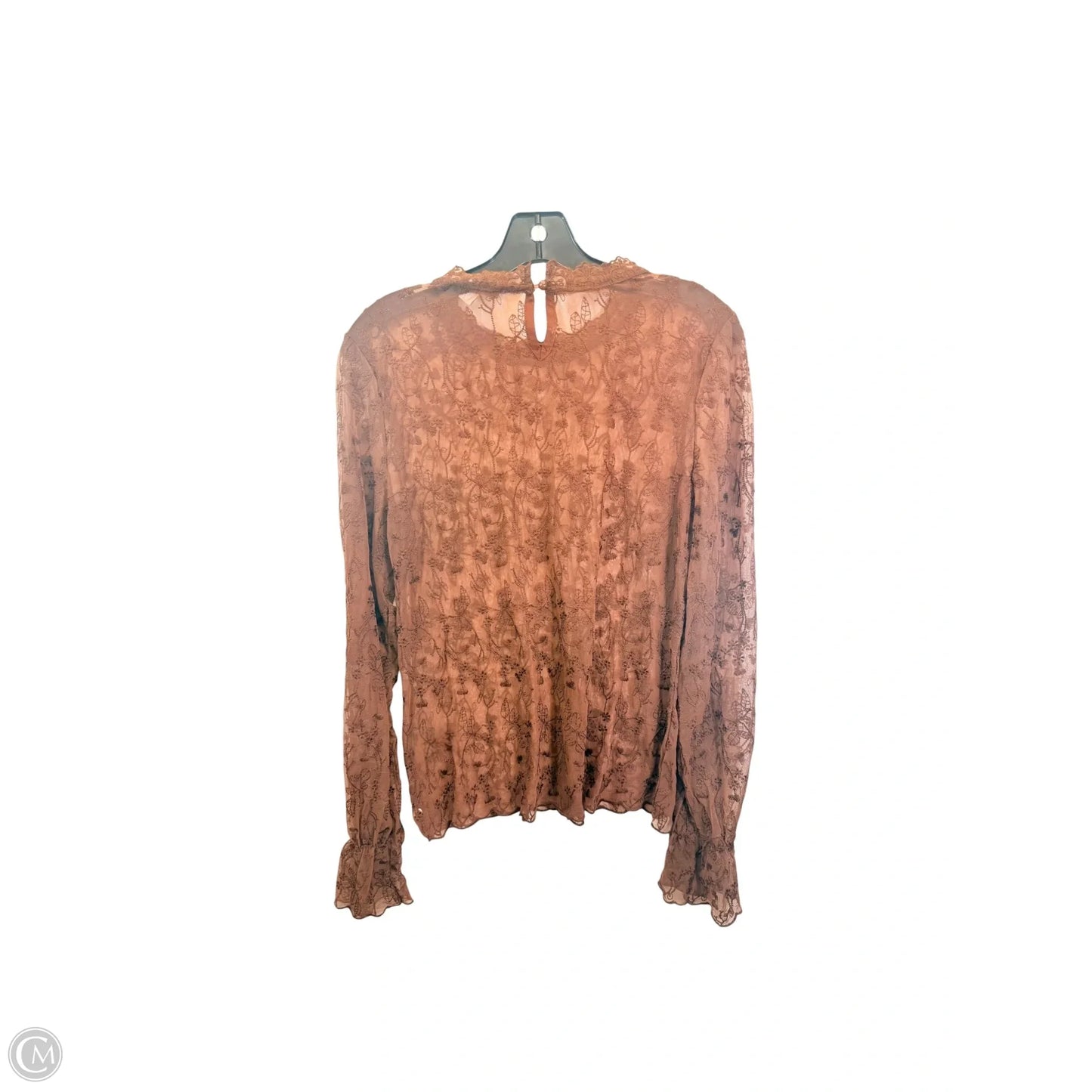 Top Long Sleeve By And Now This In Brown, Size: L