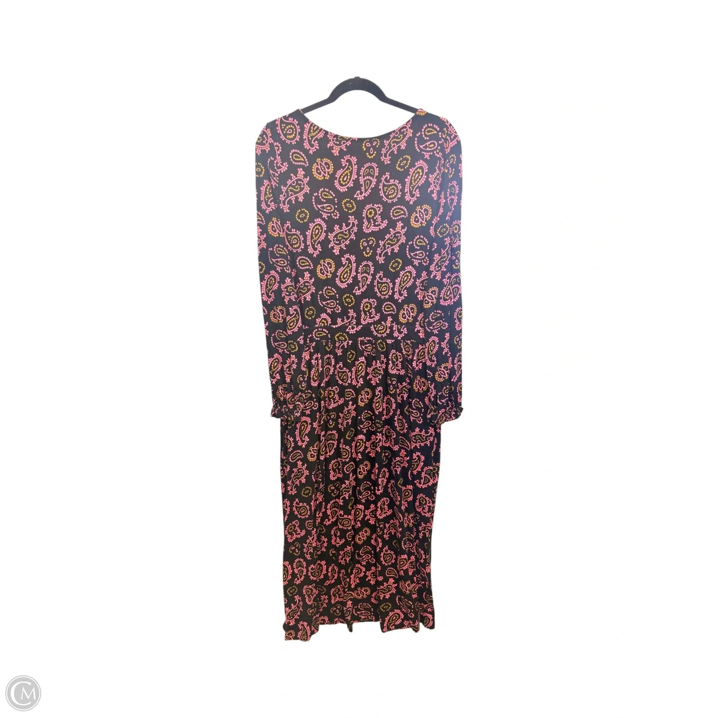 Dress Casual Maxi By Boden In Black & Pink, Size: M