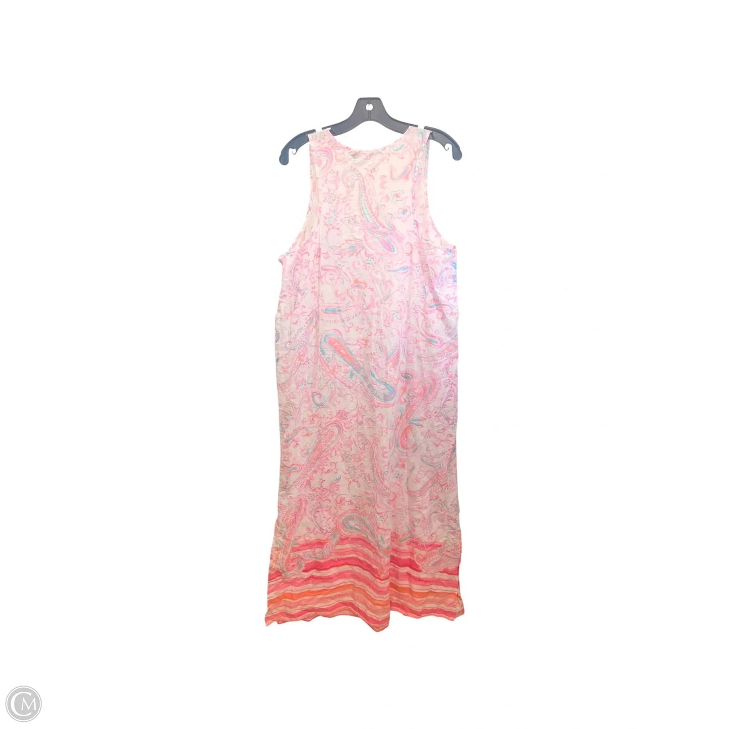 Pajama Pants By Lauren By Ralph Lauren In Blue & Pink, Size: L