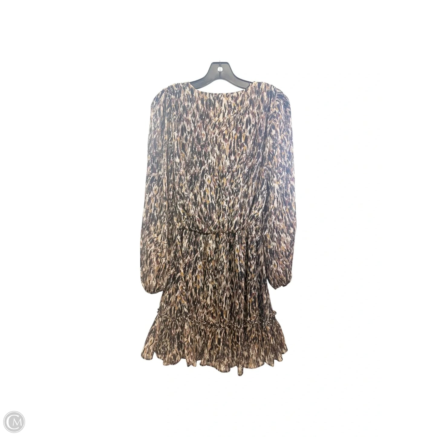 Dress Casual Midi By Evereve In Black & Brown, Size: Xs