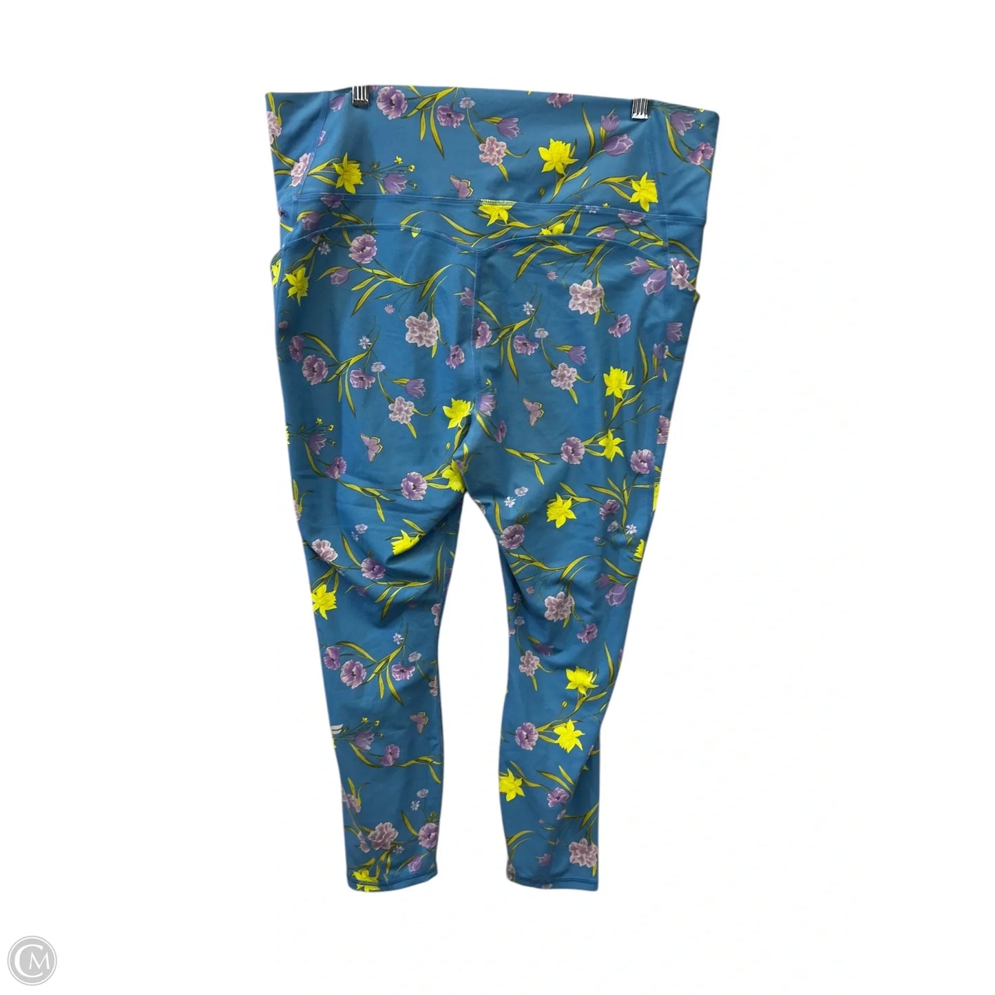 Athletic Pants 2pc By Fabletics In Floral Print, Size: 2x