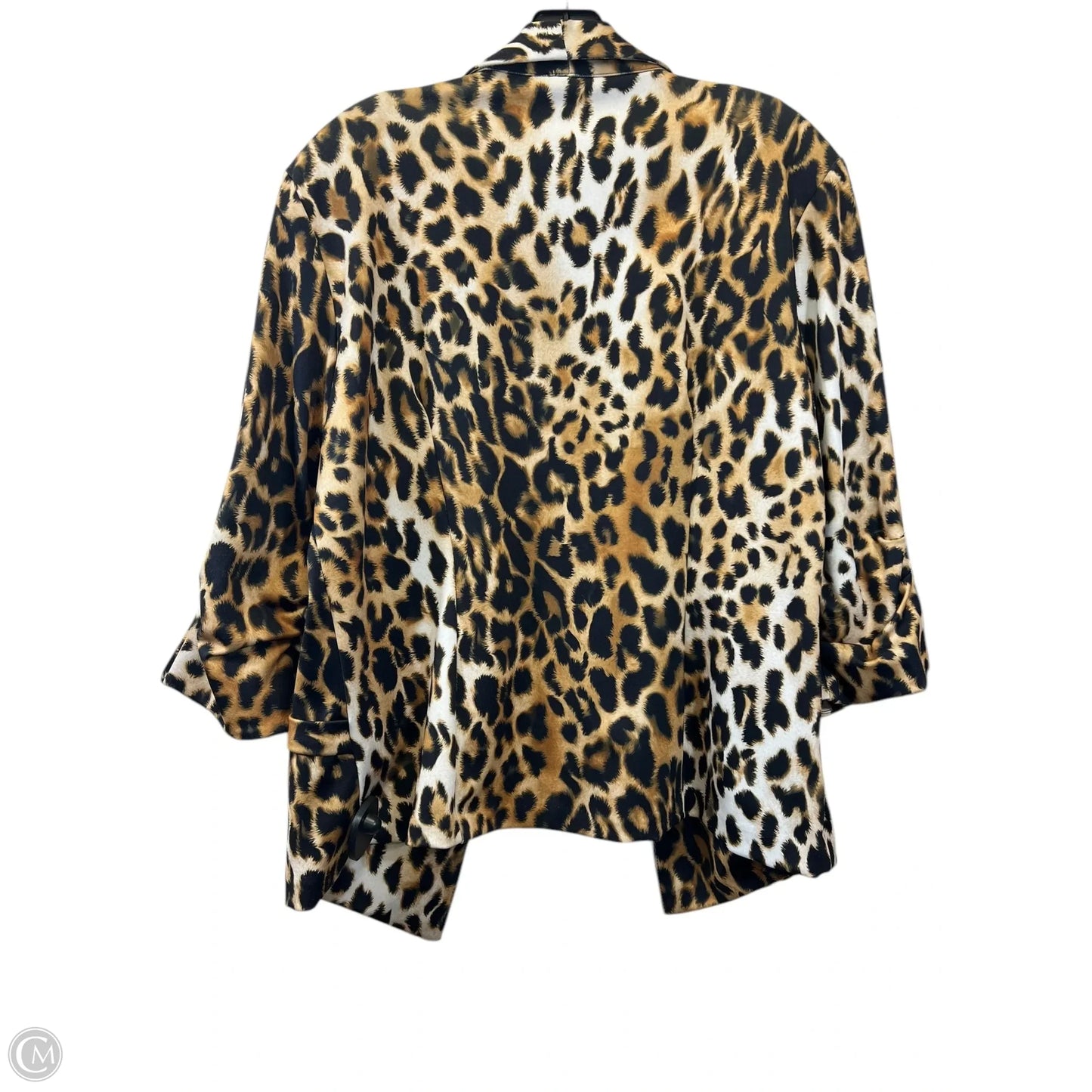 Blazer Designer By Frank Lyman In Animal Print, Size: Xl