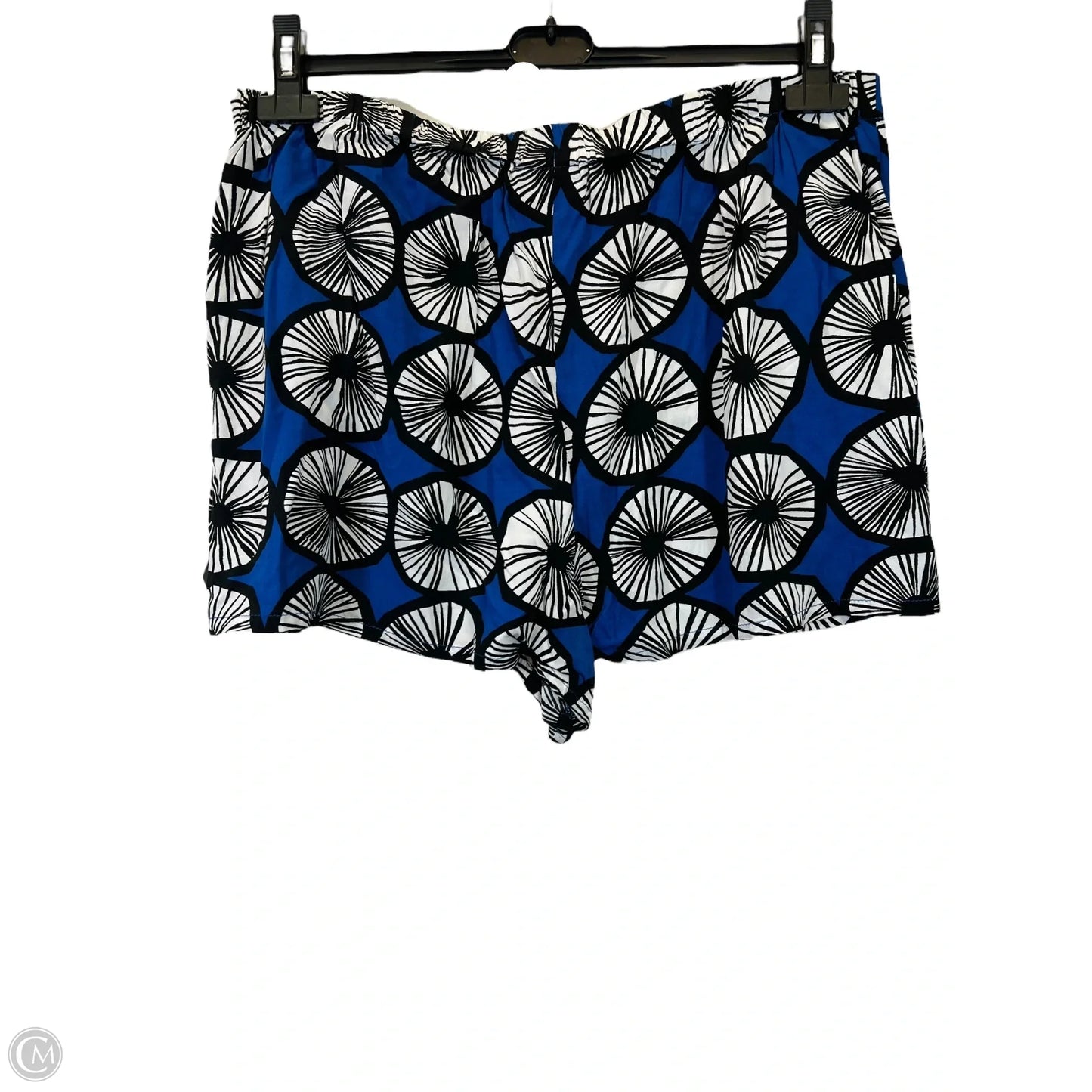 Shorts Designer By Marimekko In Blue & White, Size: Xl
